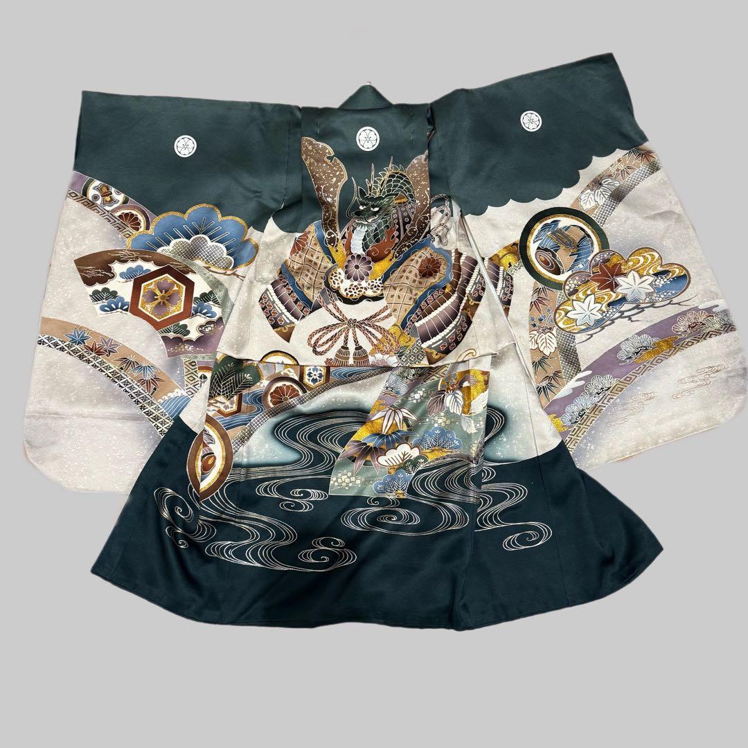 七五三 被布 着物 ３歳 男の子 絞り