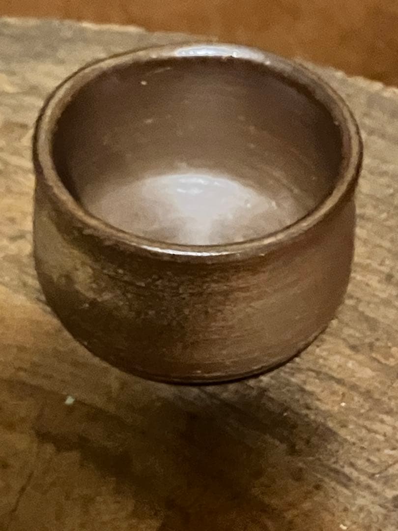 備前　登窯　お茶碗のようなフリーカップ　ぐいのみ