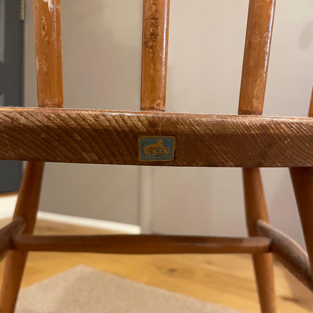 ercol アーコール　クエーカーチェア 椅子 　刻印ラベルあり
