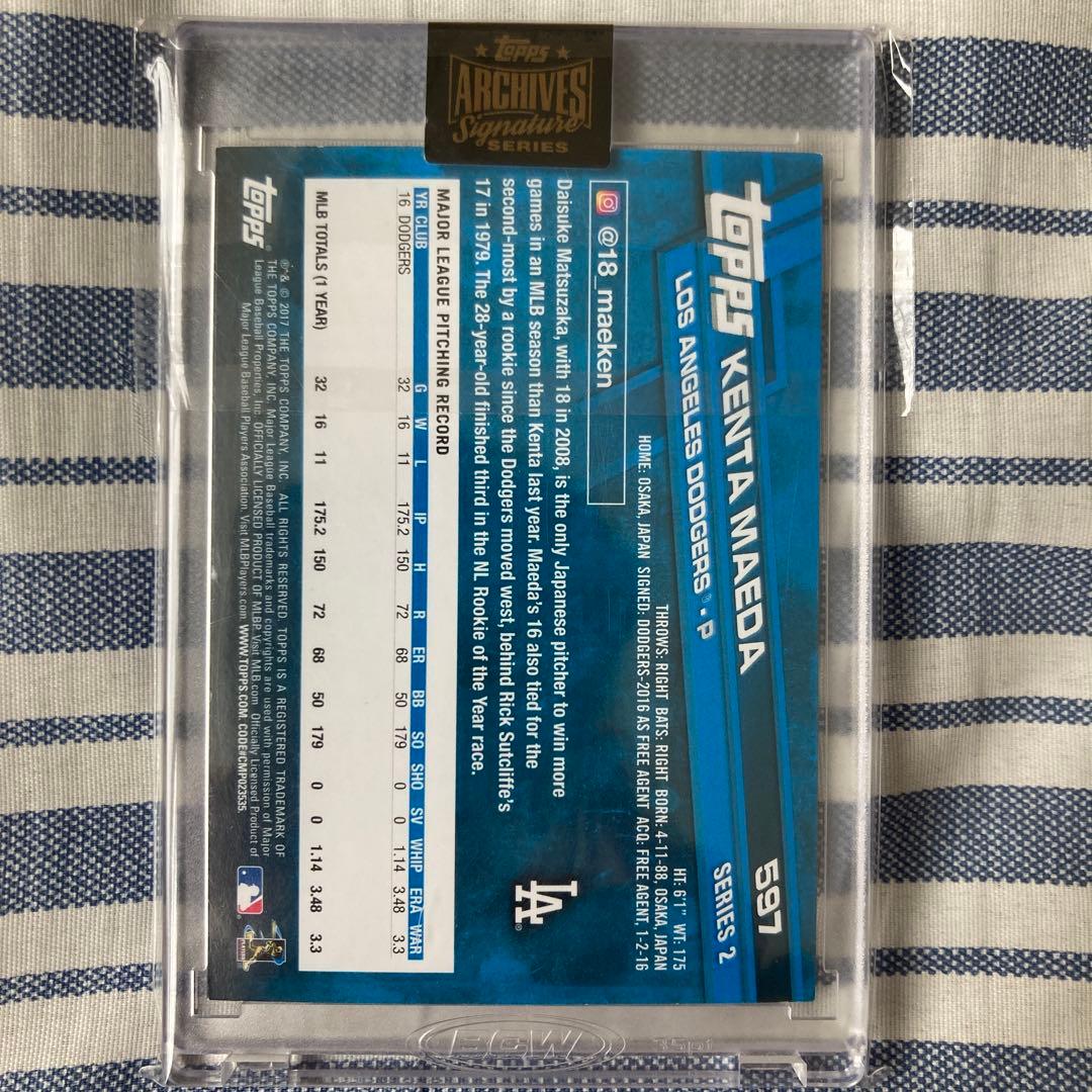 1of1 前田健太　1枚限定　直筆サイン　エポック　BBM topps