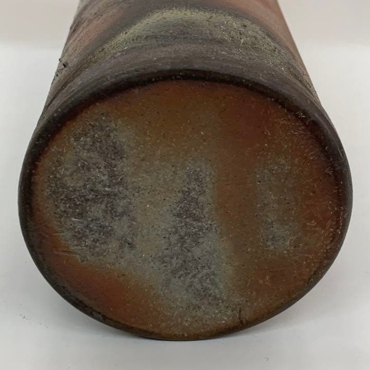【花入6】備前6  筒形　　松園　　高さ23㎝