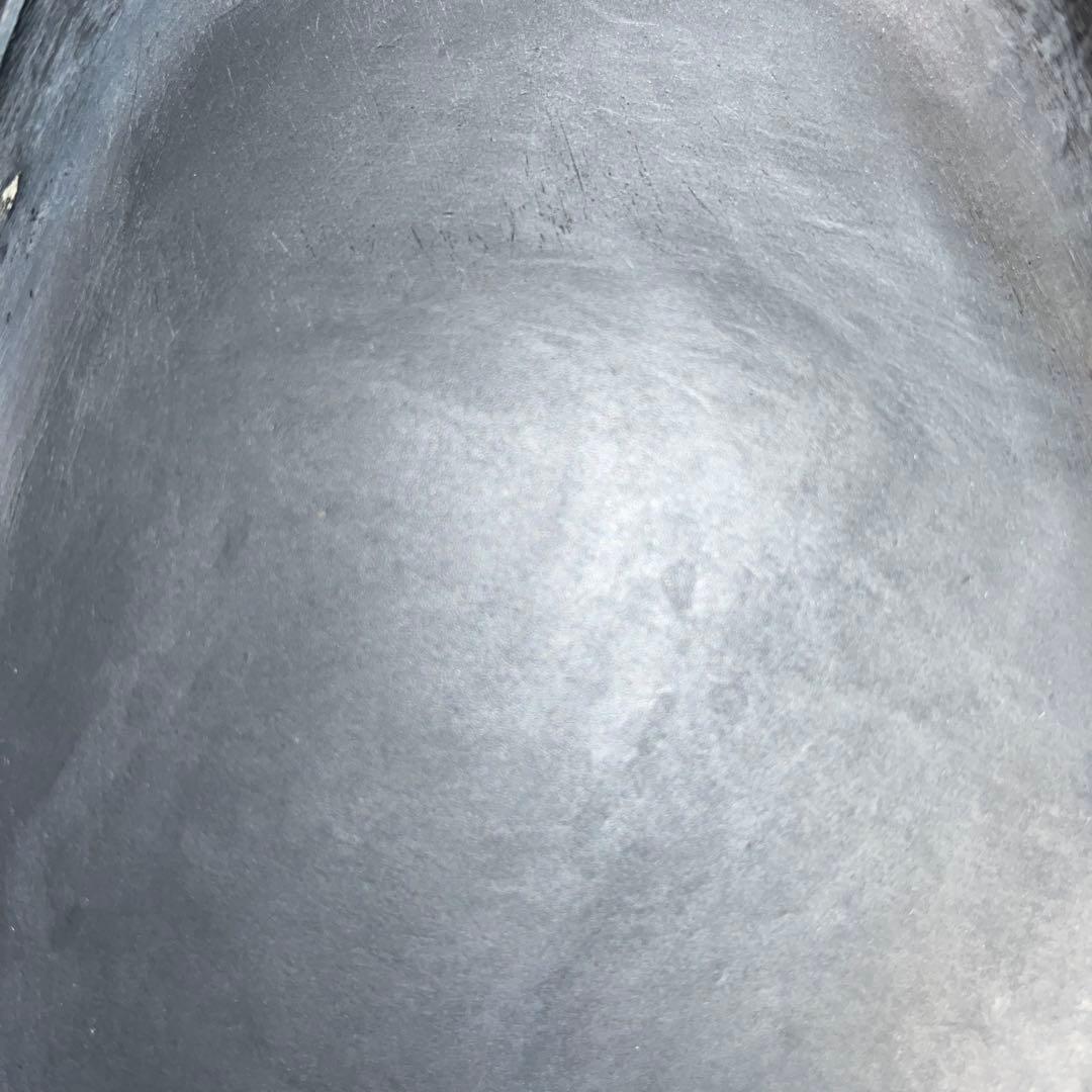 ⭕️雨端硯　自然硯　文明堂　四六寸大　雨端石紋綺麗　使い易さ大　サイン有り