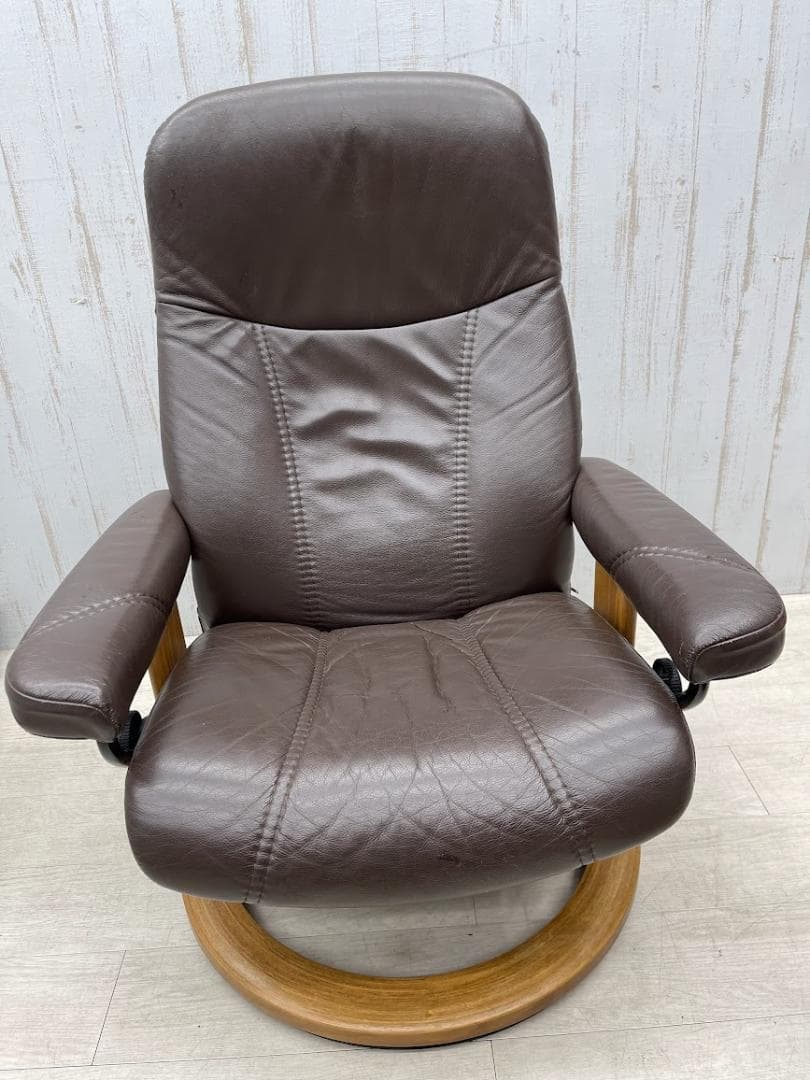 EKORNES ストレスレスチェア 本革 オットマン リクライニングソファ