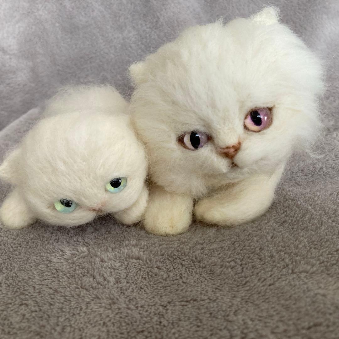 羊毛フェルト　子猫フレンズ