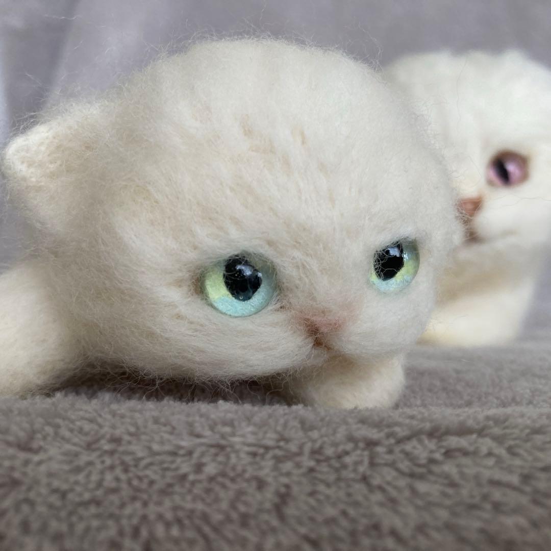 羊毛フェルト　子猫フレンズ