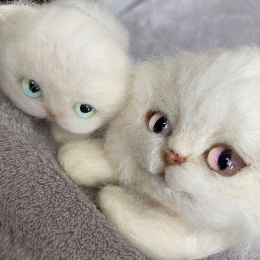 羊毛フェルト　子猫フレンズ