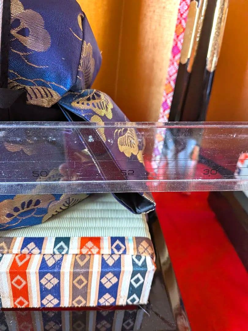 レトロ昭和　雛人形セット　屏風、毛氈付き