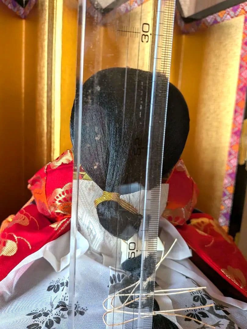 レトロ昭和　雛人形セット　屏風、毛氈付き