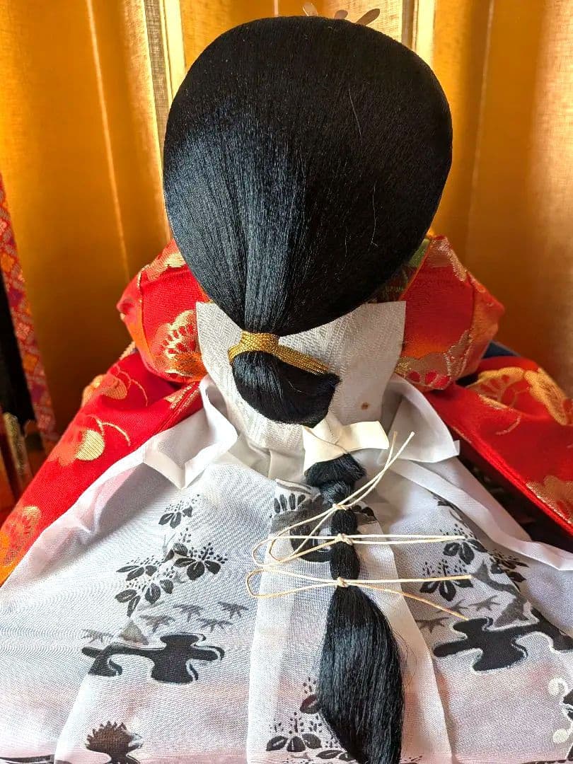 レトロ昭和　雛人形セット　屏風、毛氈付き