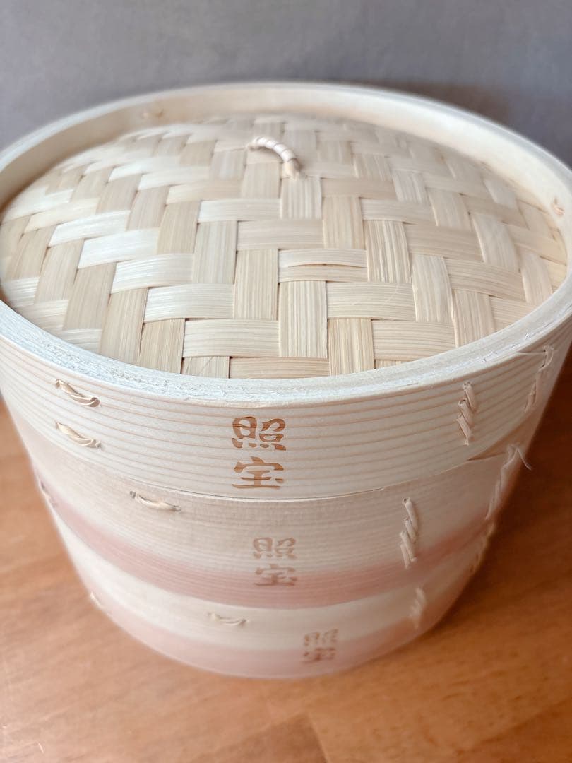 照宝 せいろ 24cm 2段 蒸籠 身・蓋セット 杉