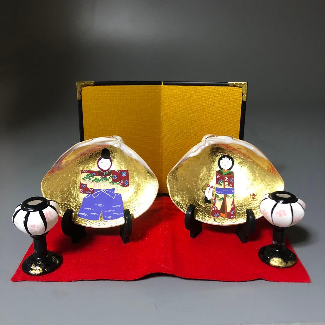 ◆540◆【初節句】ひな祭り飾り 貝合せ 親王飾り　セット 祝 春　卓上