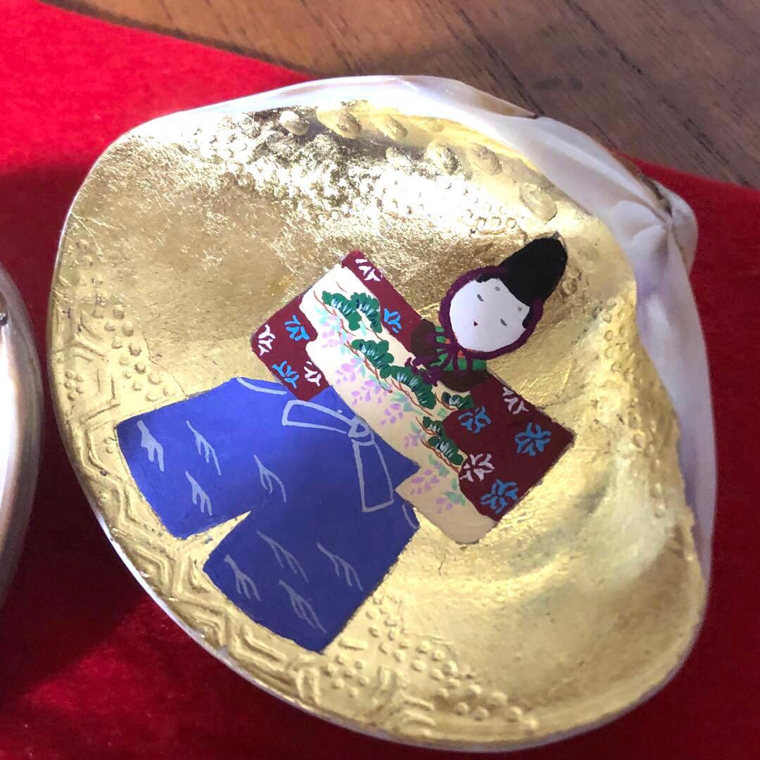 ◆540◆【初節句】ひな祭り飾り 貝合せ 親王飾り　セット 祝 春　卓上