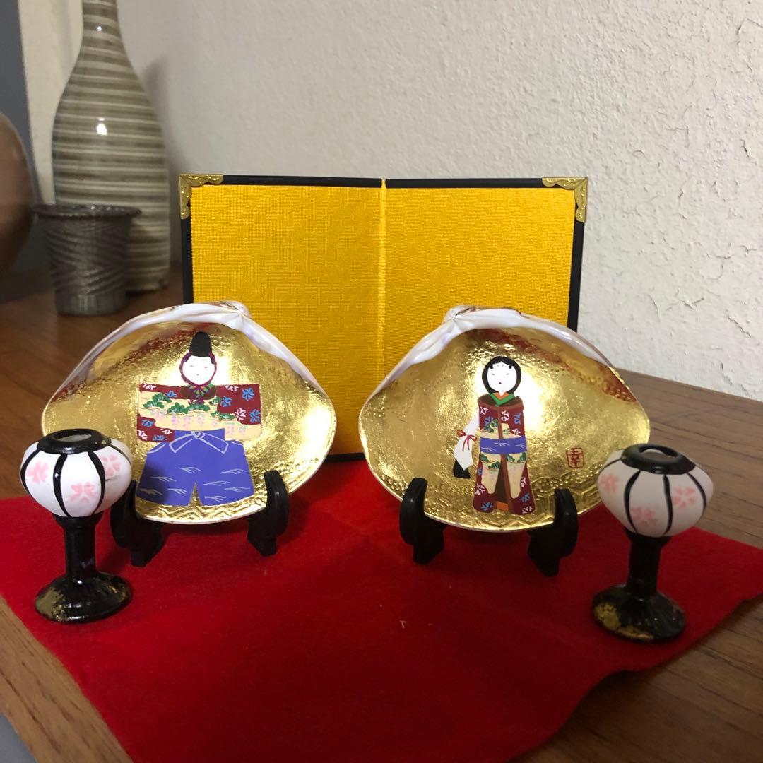 ◆540◆【初節句】ひな祭り飾り 貝合せ 親王飾り　セット 祝 春　卓上