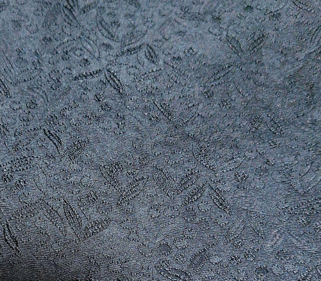 一点のみ和装にも洋装にも　正絹小紋リメイク　シルク100 着物リメイクグリーン系