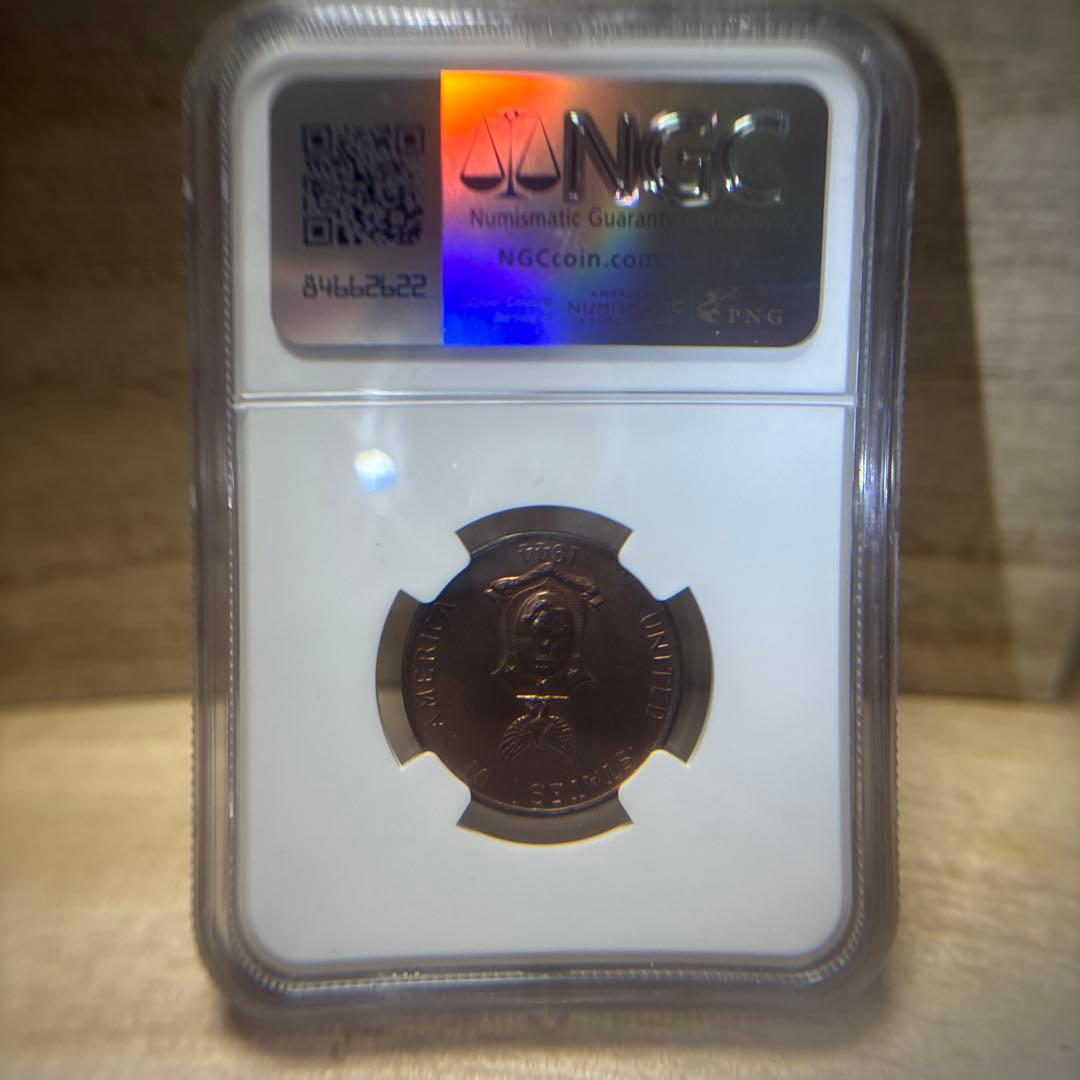 1944 S USA-PHIL 1C NGC UNC フィリピン　未使用