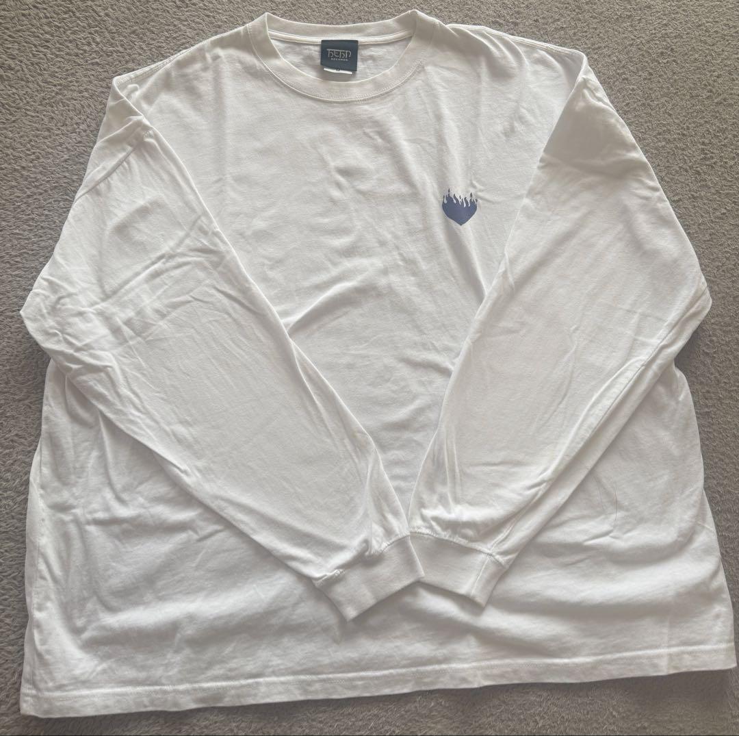 藤井風　燃えよロンT Mサイズ White 白 MO-EH-YO ステッカー付き