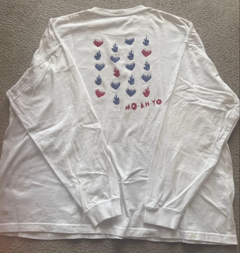 藤井風　燃えよロンT Mサイズ White 白 MO-EH-YO ステッカー付き