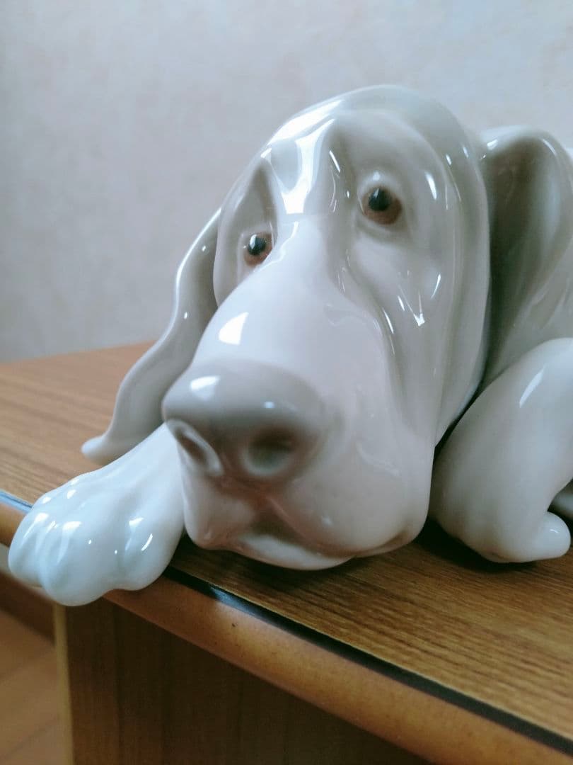 美品 リヤドロ 犬（マイセンフィギュリン）