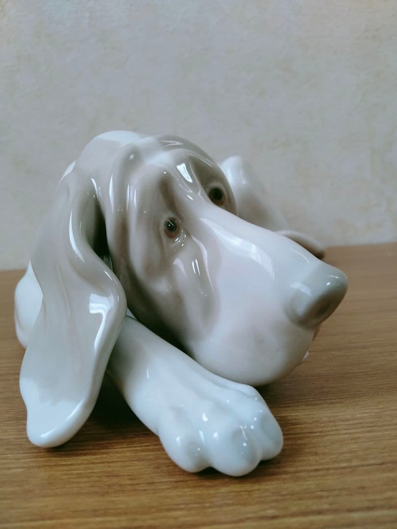 美品 リヤドロ 犬（マイセンフィギュリン）