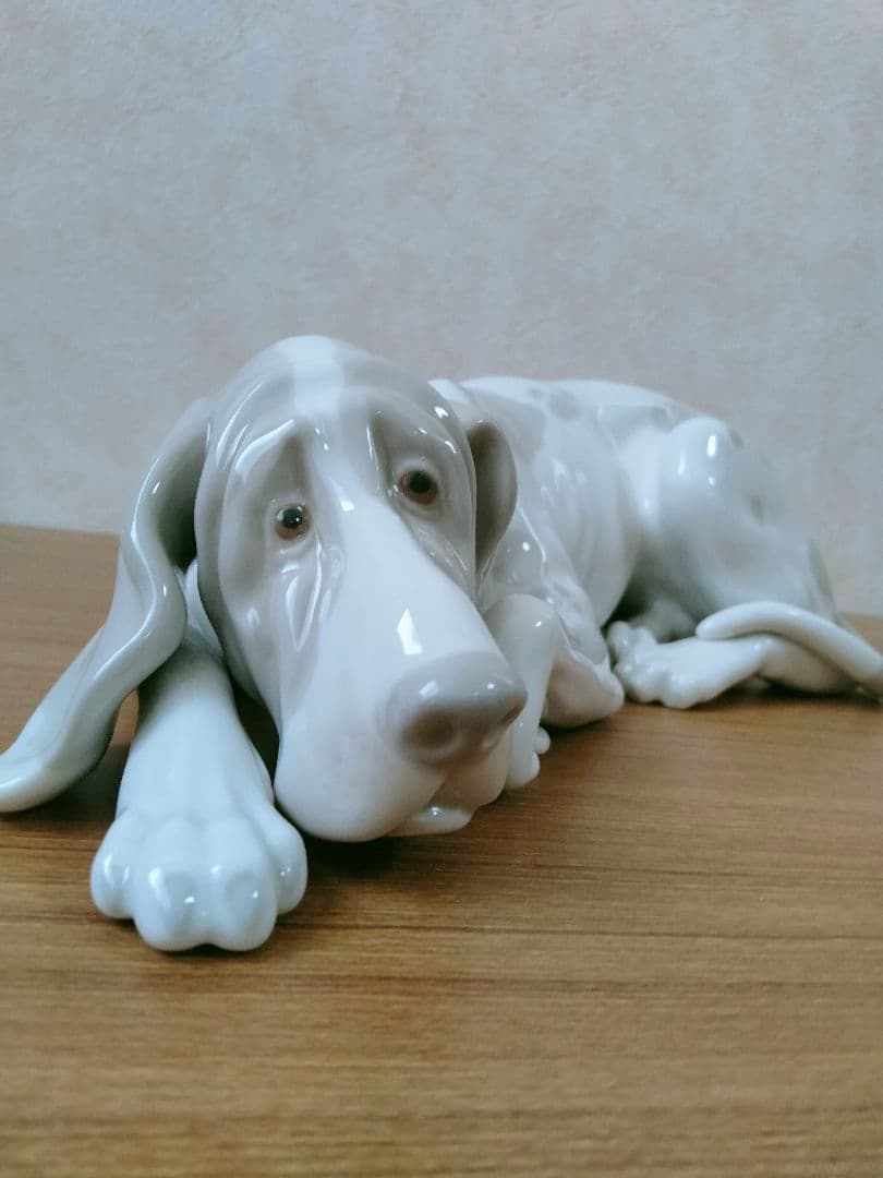 美品 リヤドロ 犬（マイセンフィギュリン）