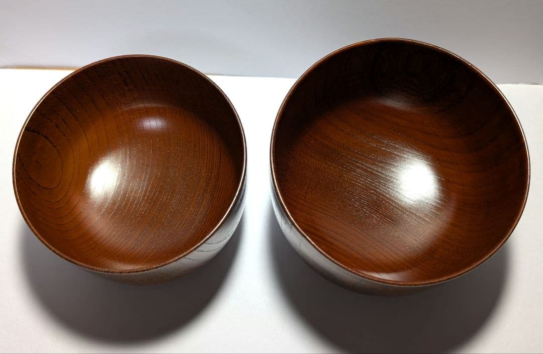 木製 蓋付き・おひつ椀・汁椀（ 2個セット）
