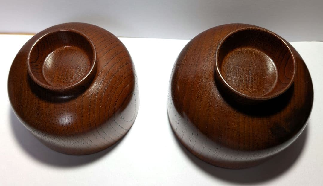 木製 蓋付き・おひつ椀・汁椀（ 2個セット）