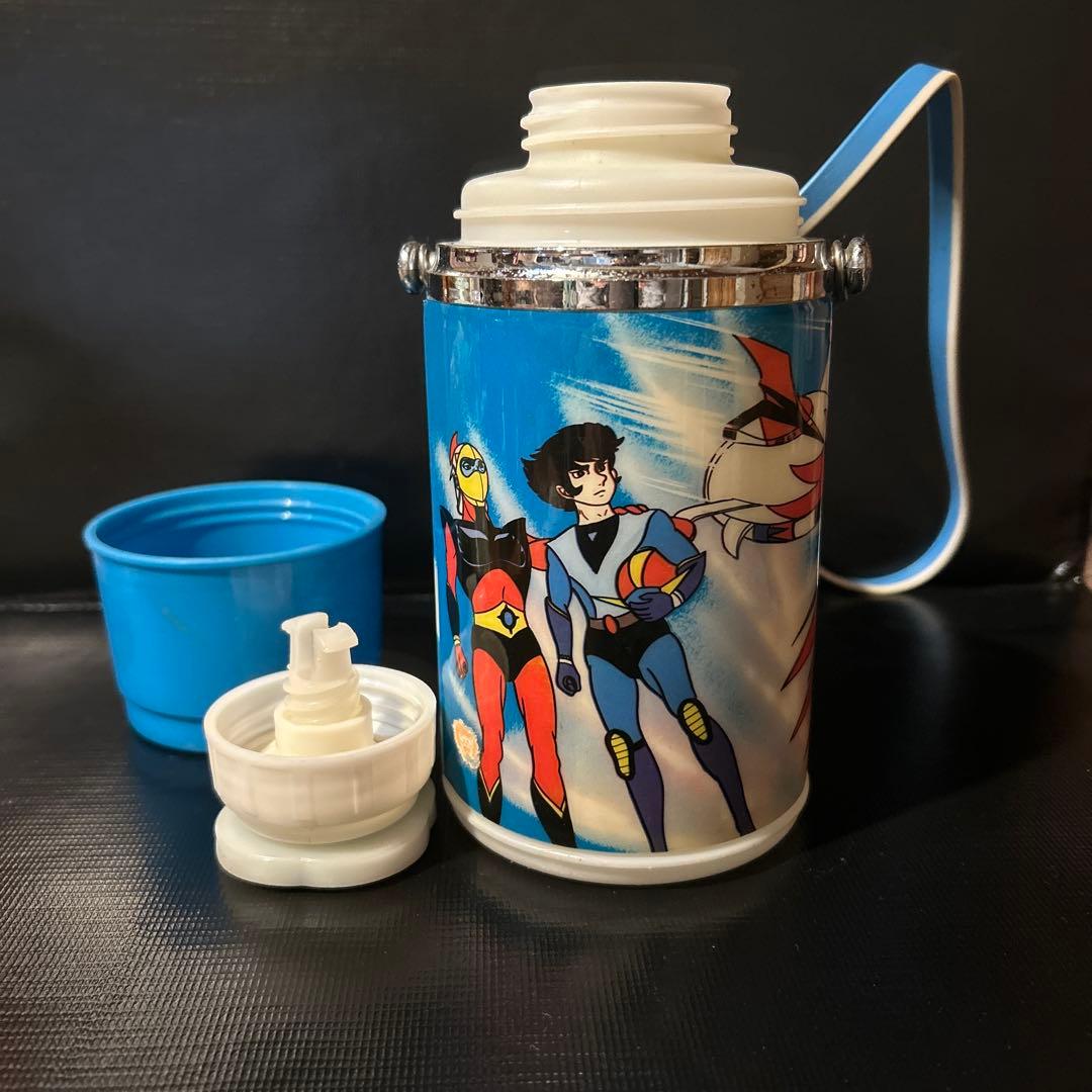 昭和レトロ　グレンダイザー アニメキャラクター 水筒 500ml 青色