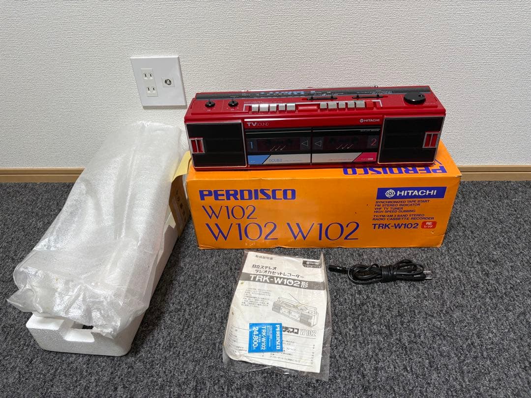 【新品・未使用】日立 パディスコ TRK-W102 レッド 倉庫保管品 箱説付