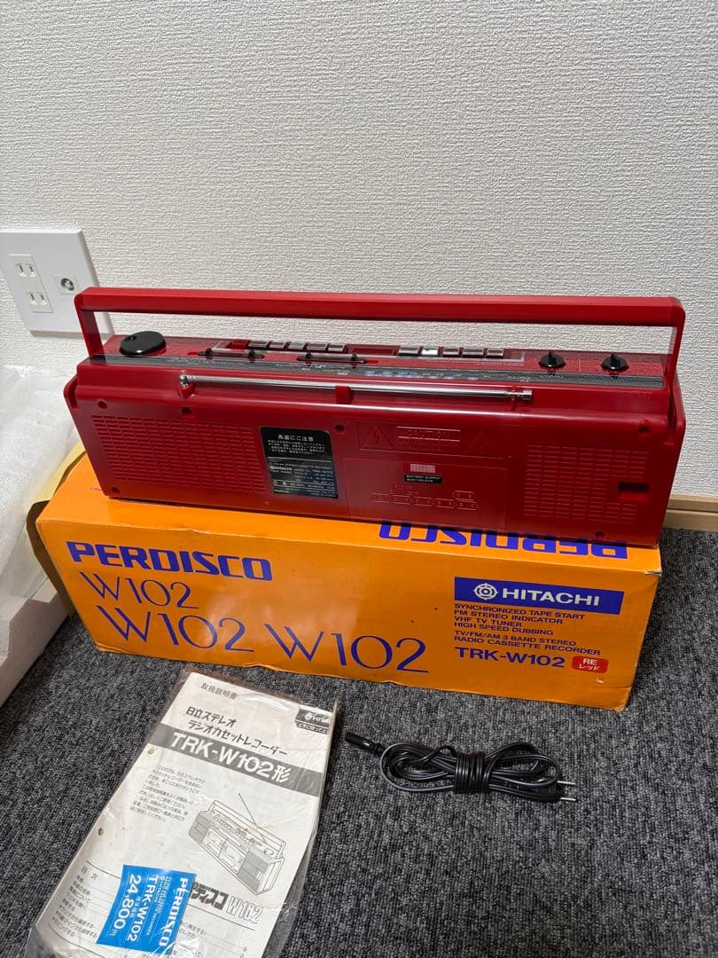 【新品・未使用】日立 パディスコ TRK-W102 レッド 倉庫保管品 箱説付