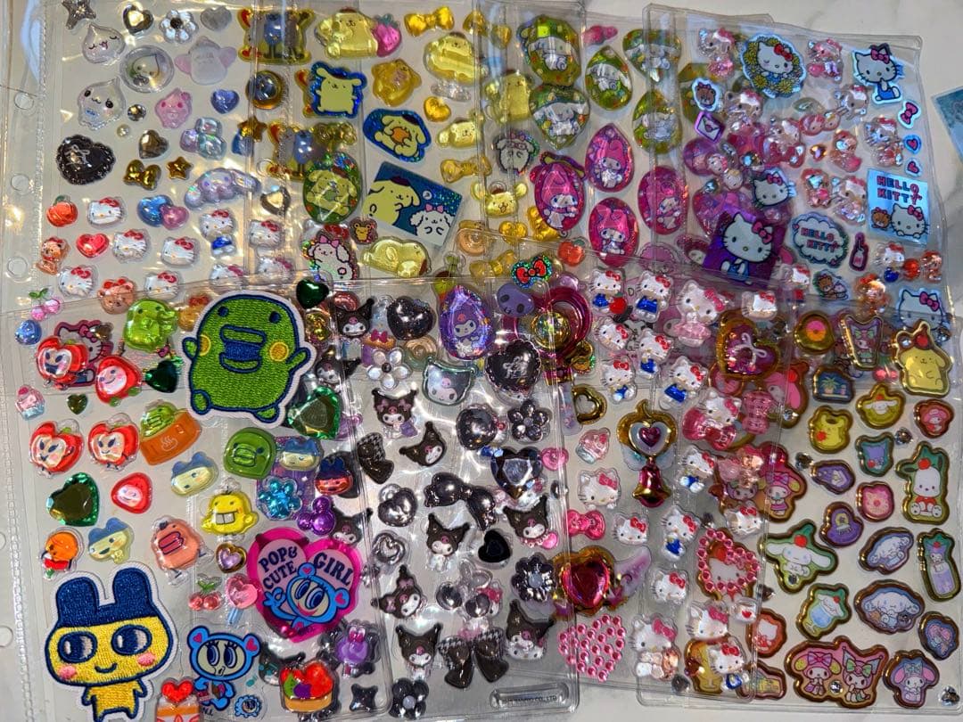 ぎっしりシール帳完成品❤︎ボンボンドロップシールなど