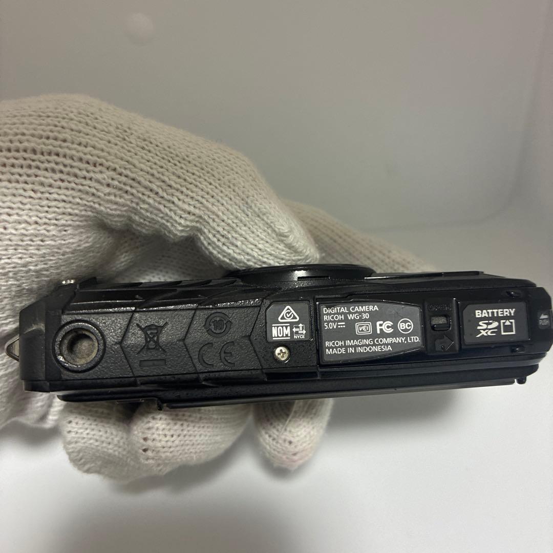 RICOH WG-30　エボニーブラック　動作確認済　12m防水 リコー