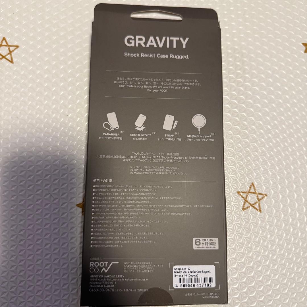 【新品未使用】ROOT CO.√ iPhone16 ケース コヨーテ ルートコー