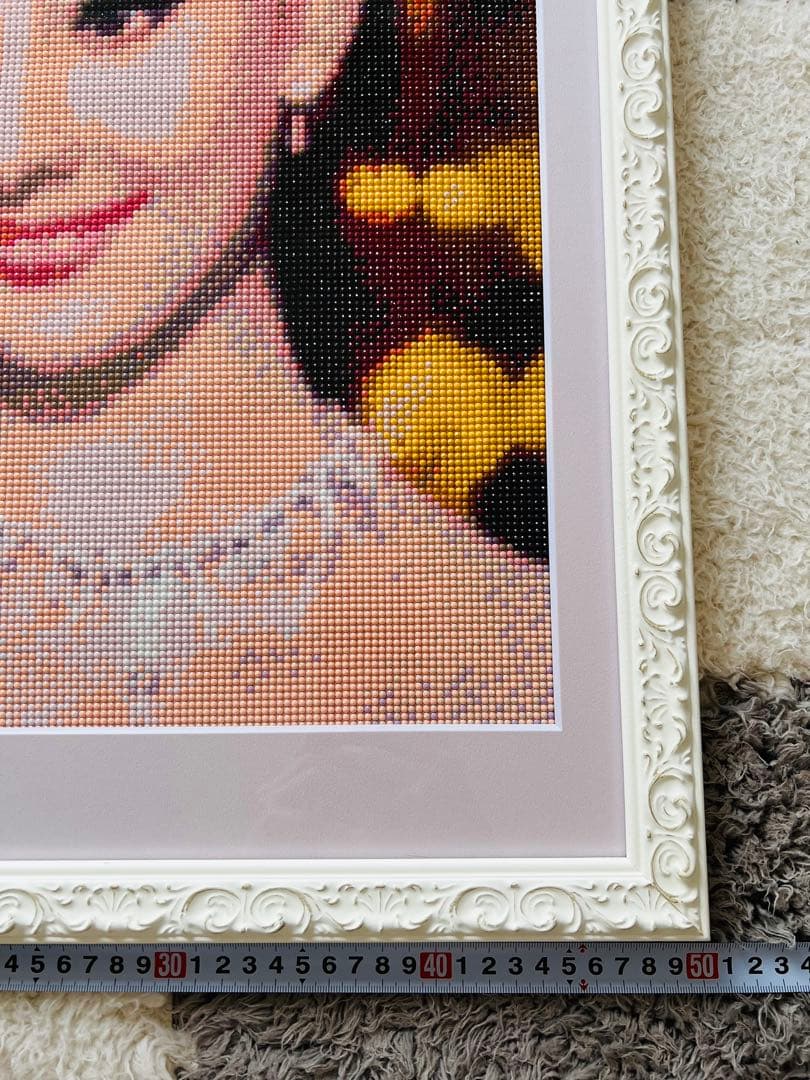 特大ダイヤモンドアート ローマの休日　額付き 完成品