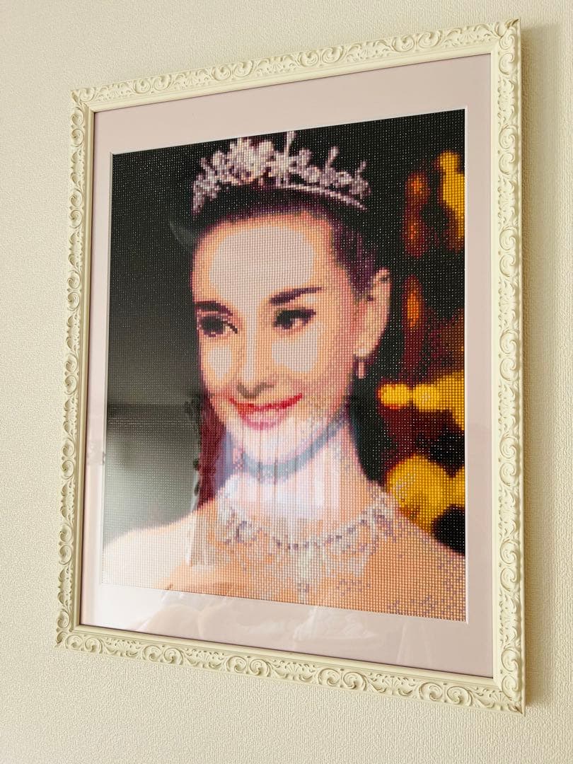 特大ダイヤモンドアート ローマの休日　額付き 完成品