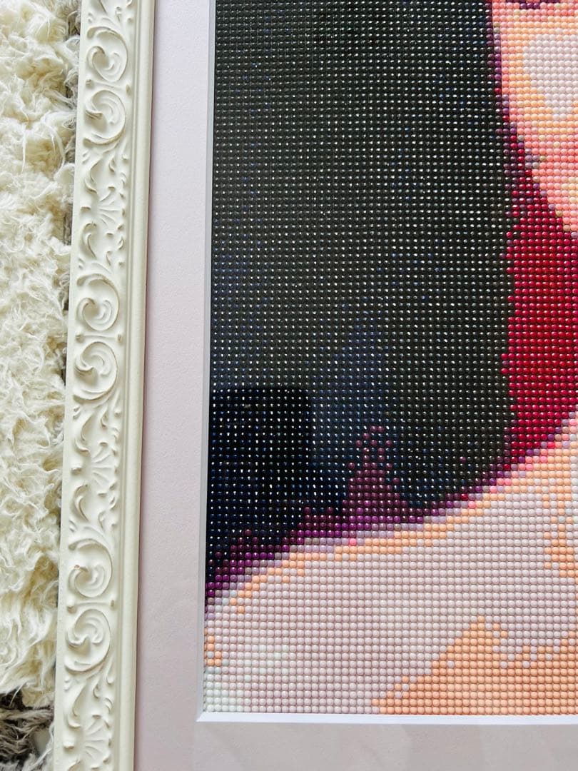 特大ダイヤモンドアート ローマの休日　額付き 完成品