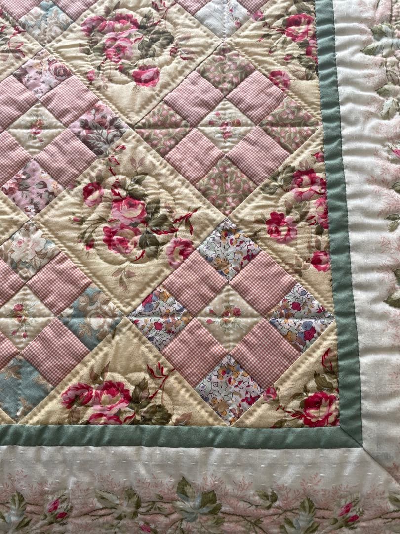 （692)ナインパッチのタペストリー 完成品 宮崎順子さん