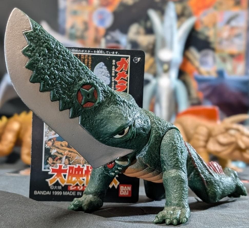 強いぞ！ガメラ復活大結集ＢＯＸ（バンダイ）開封済 箱付 タグ有 ７体セット