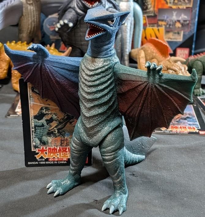 強いぞ！ガメラ復活大結集ＢＯＸ（バンダイ）開封済 箱付 タグ有 ７体セット