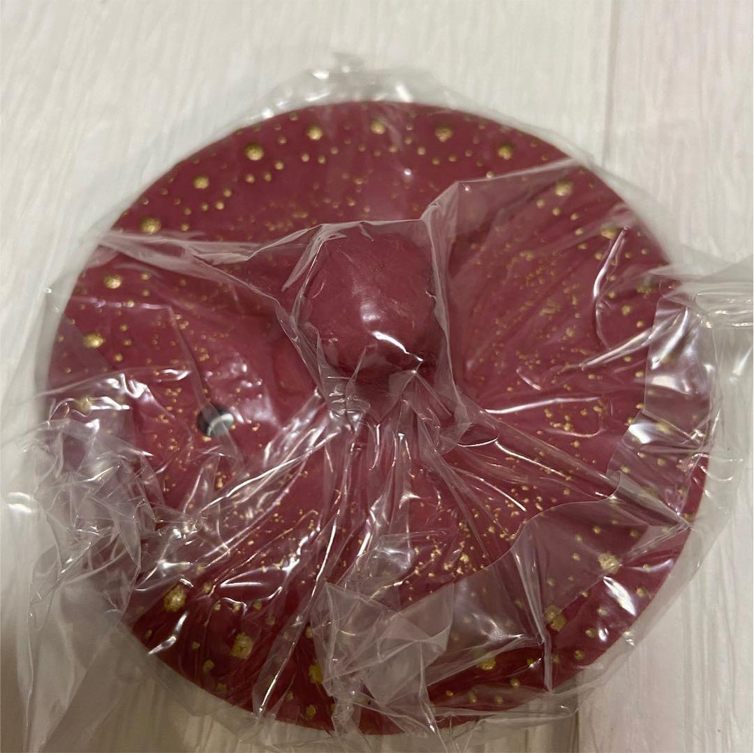 新品未使用　及春鋳造所作　南部鉄器　急須鉄瓶　ピンク/金