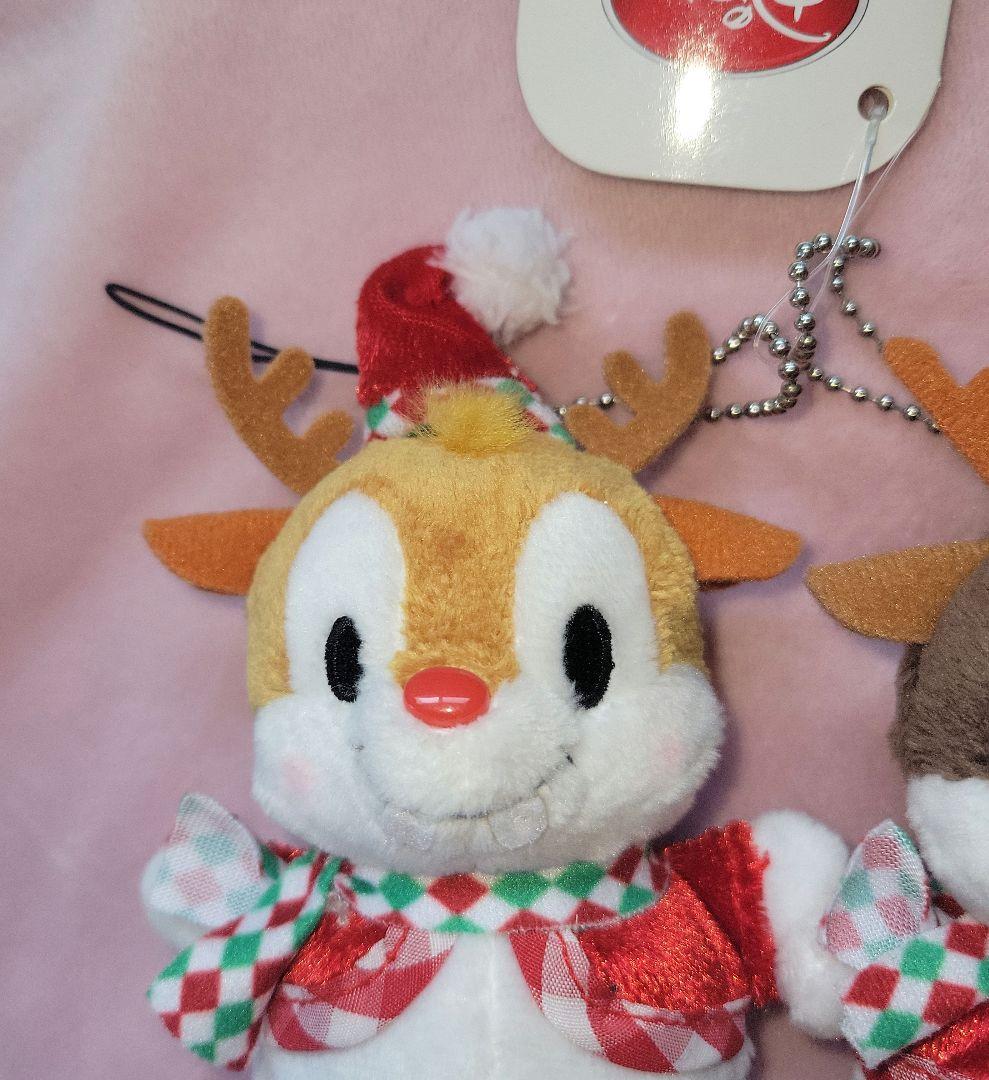 チップとデール　雪だるま　マスコット　ぬいぐるみ　ディズニーストア　タグ付き