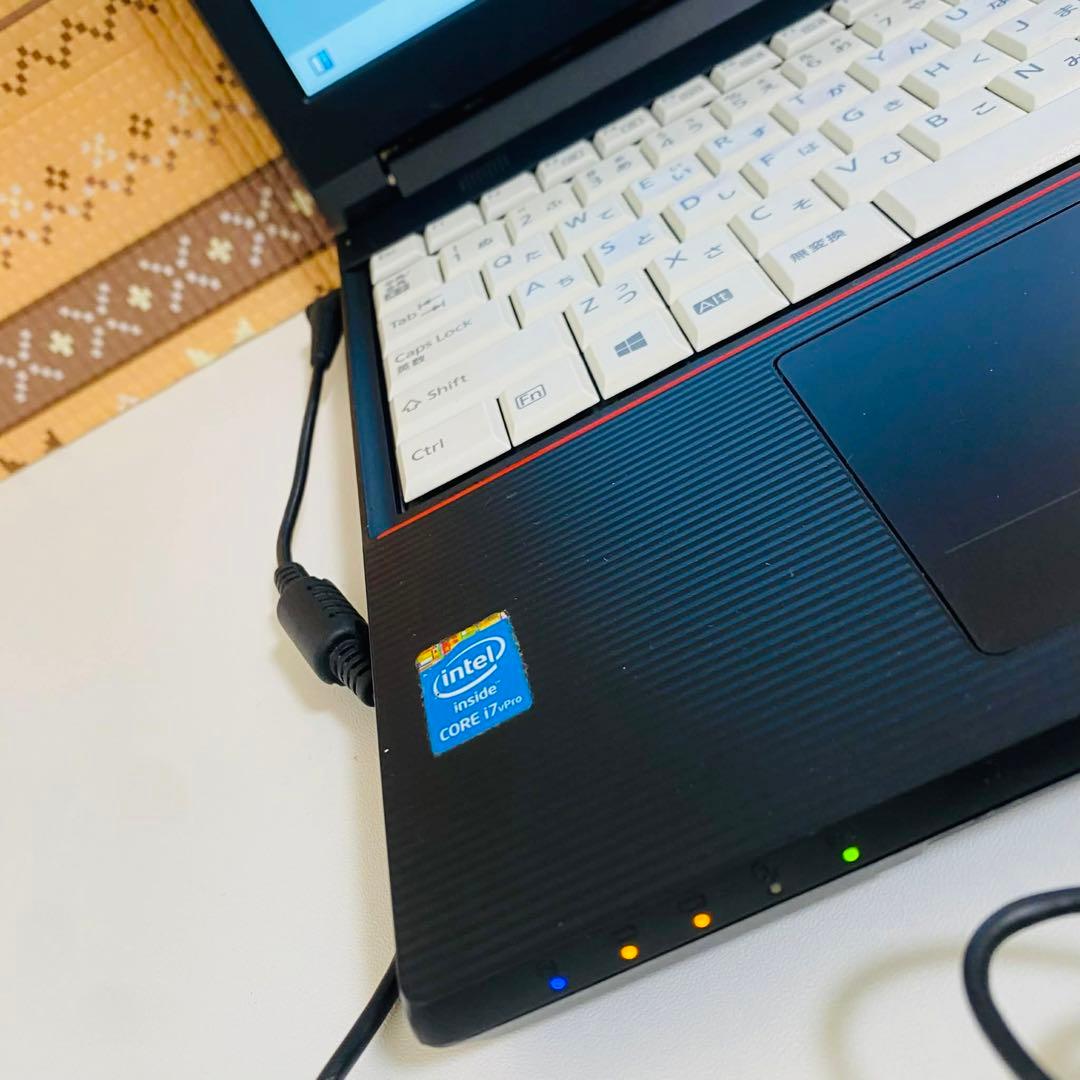 Y68 富士通ノートパソコン i7メモリ8G高速 Windows11オフィス付き