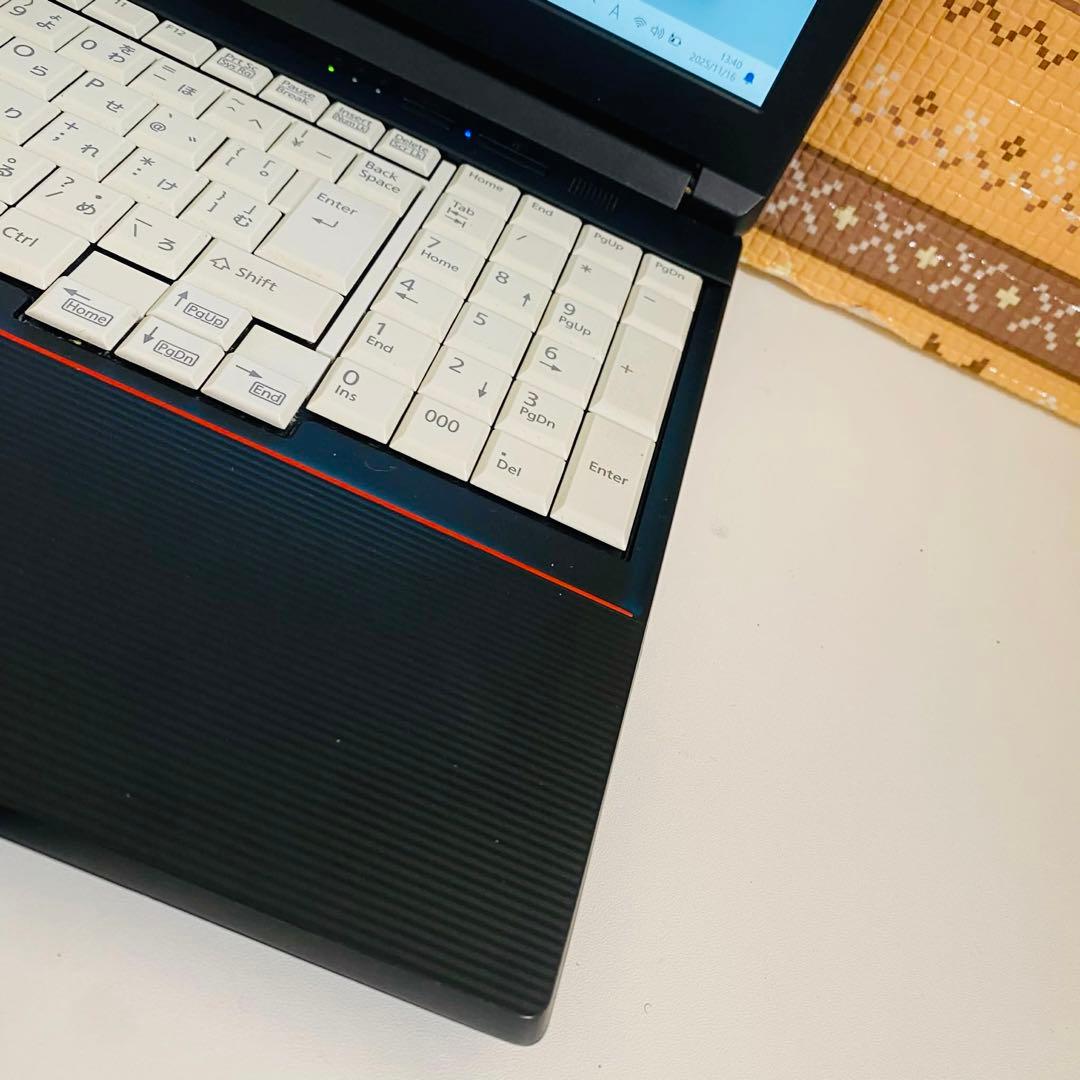 Y68 富士通ノートパソコン i7メモリ8G高速 Windows11オフィス付き