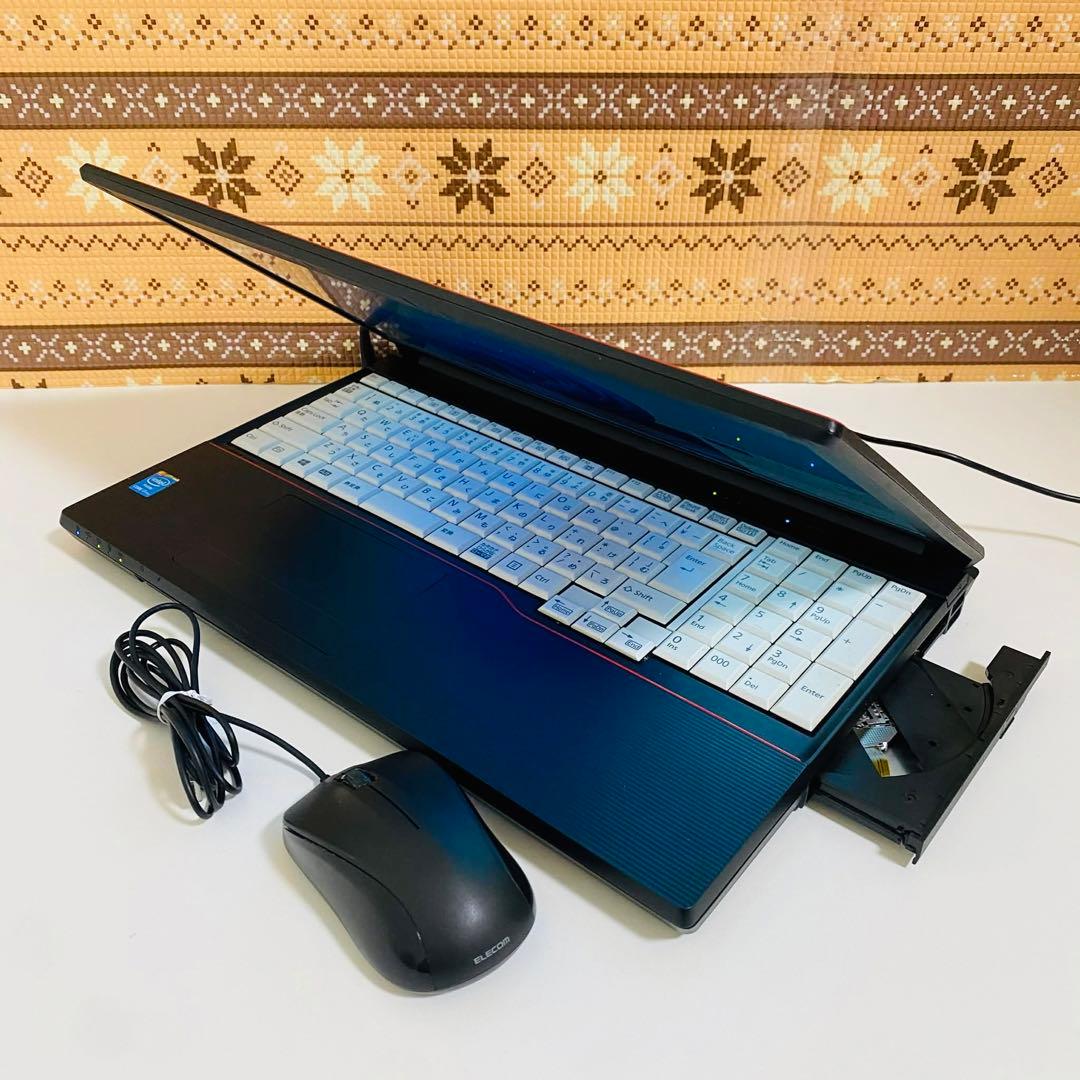 Y68 富士通ノートパソコン i7メモリ8G高速 Windows11オフィス付き