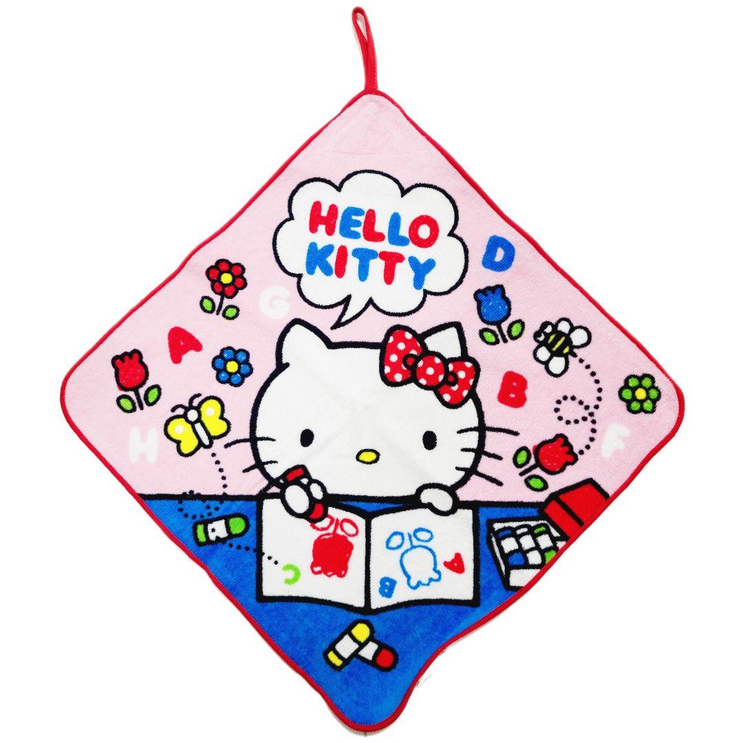 サンリオ ループ付きタオル バンドタオル 幼稚園 保育園 タオル キッチン