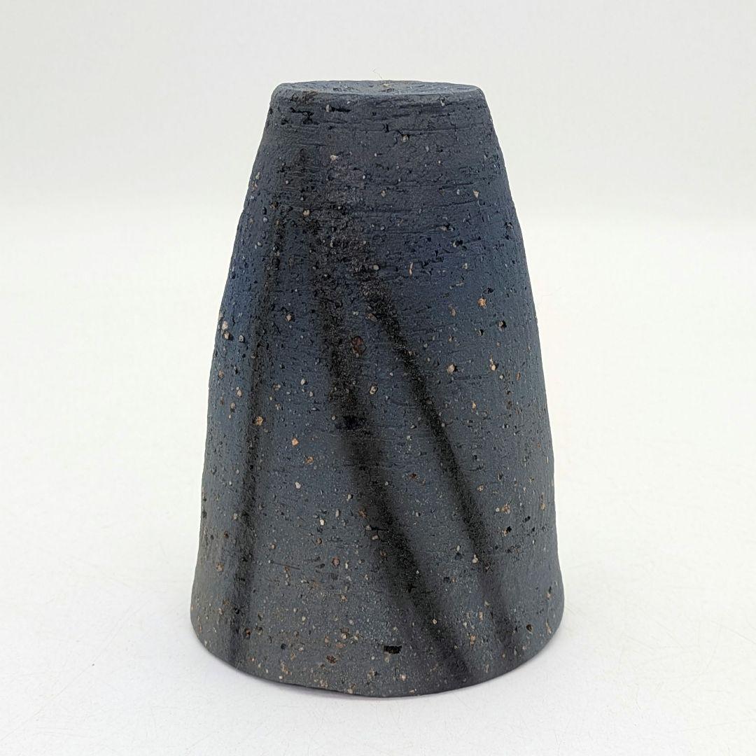 鈴木篤夫 備前焼 青備前フリーカップB 黒襷 コップ ビアマグ 酒器 麦酒呑