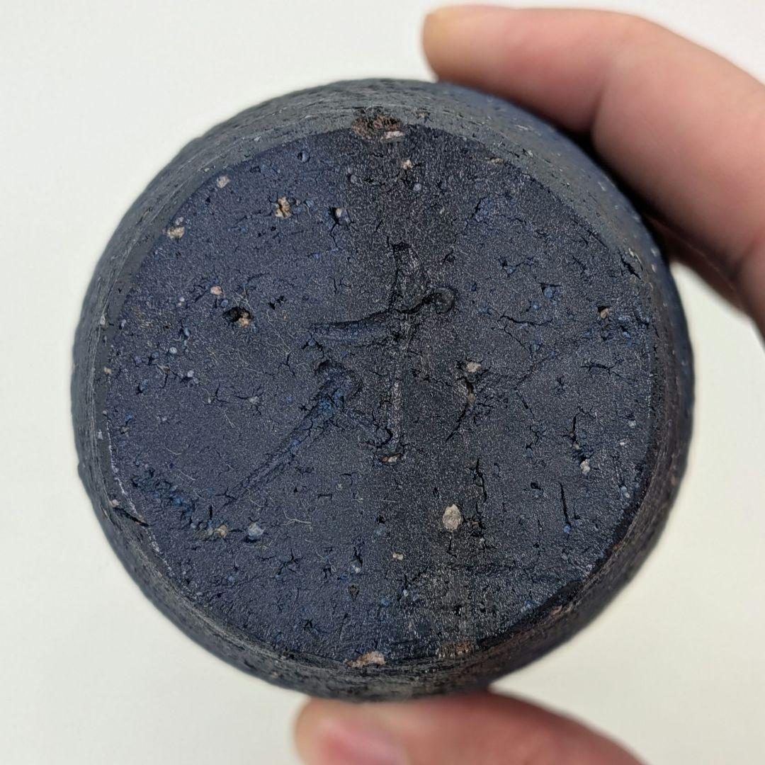 鈴木篤夫 備前焼 青備前フリーカップB 黒襷 コップ ビアマグ 酒器 麦酒呑