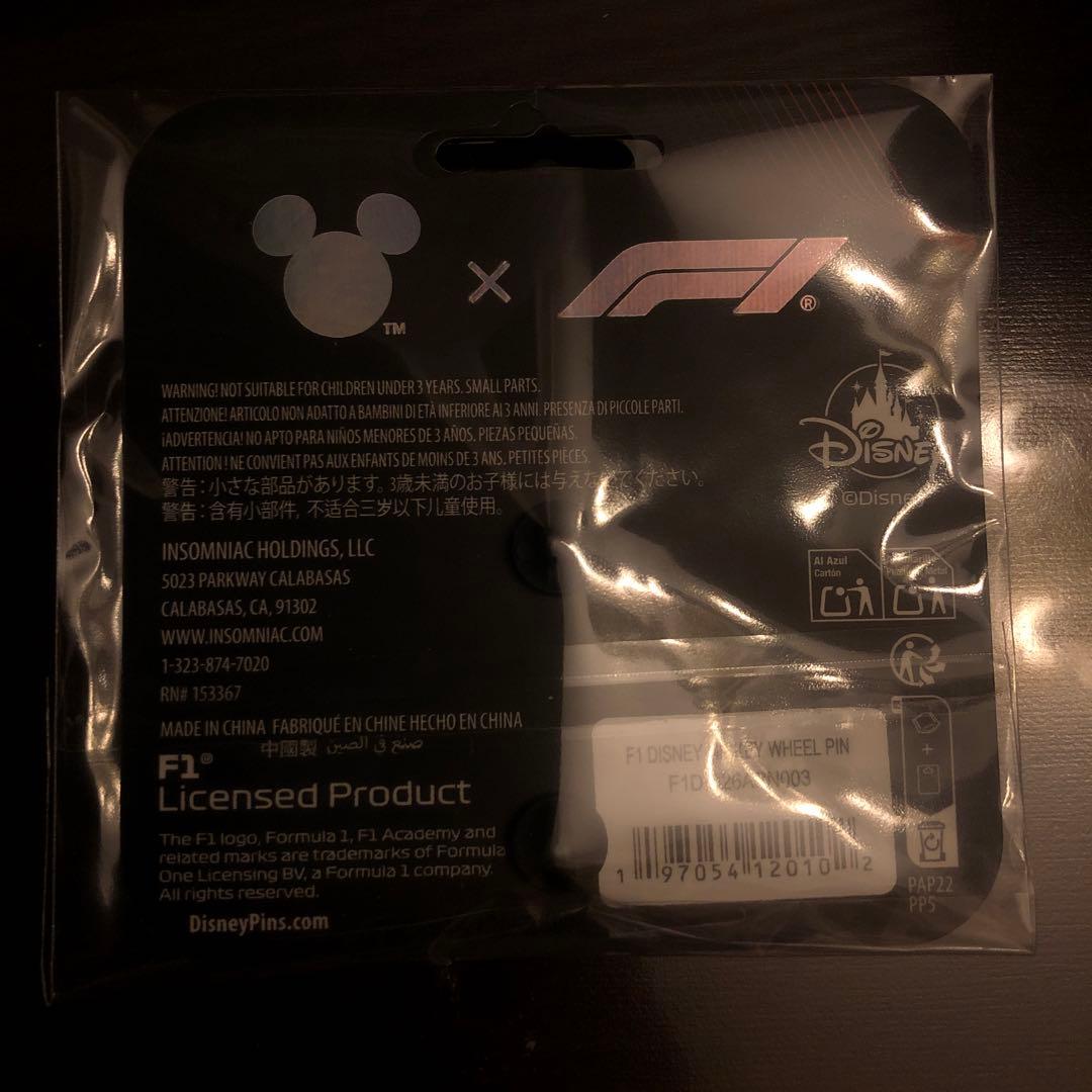 Disney x F1 ミッキー ピンバッジ MICKEY WHEEL PIN