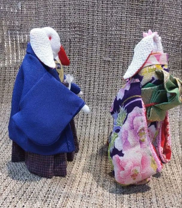古布　リメイク　ハンドメイド　干支　うさぎ　卯　ペア