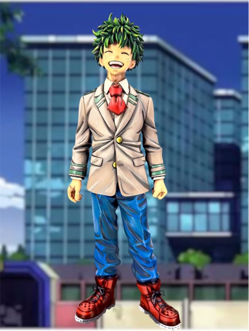 ヒロアカ　フィギュア　一番くじ　紡がれる想い 緑谷出久　リペイント　二次元塗装