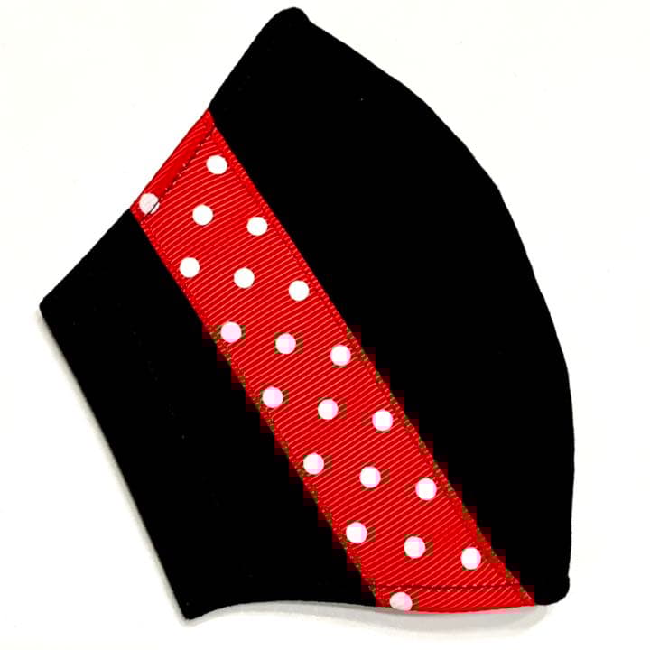 No.245 オーダーマスク　ハンドメイド　ドット　ドットの部分色選べます。